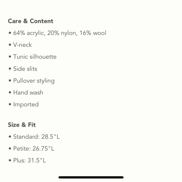 ANTHROPOLOGIE Pilcro Teddy V-Neck Tunic Sweater - Picture 9 of 16